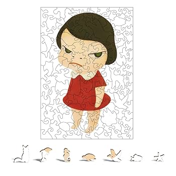 Amazon.co.jp: ジグソーパズル 奈良美智 125ピース 木製パズル